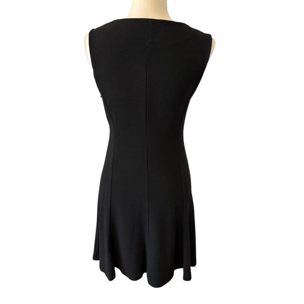 Banana Republic Sleeveless Sheath Dress Women's Size Small Black Stretch Flowy - Picture 14 of 16